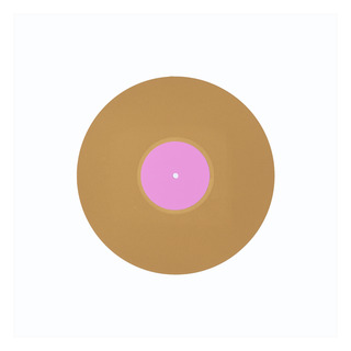 12 inch (gold-rosa), 2015, Schichtsiebdruck auf Papier, 50 x 50 cm