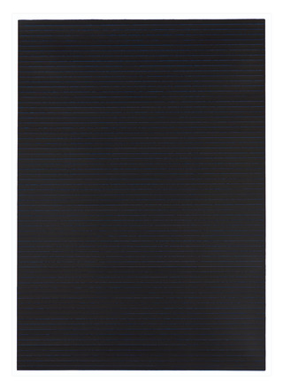 Linien, 2018, Schichtsiebdruck auf Papier, geritzt, 70 x 50 cm